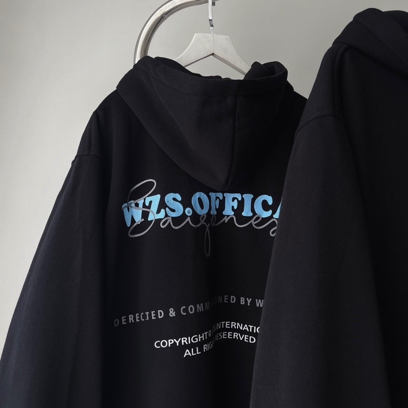 Áo khoác nỉ nam nữ WZS.OF hoodie full zip form rộng bo gấu tay phồng hàn quốc fammilyshop-áo khoác ulzzang | BigBuy360 - bigbuy360.vn