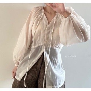 Mir.byhi: Anthea shirt: Áo tay bồng phiên bản xô xốp