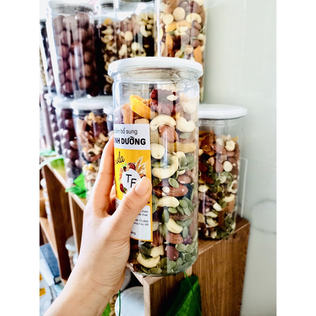 500g Granola Siêu Hạt ngũ cốc không đường không yến mạch - Heo Thì Food #healthy