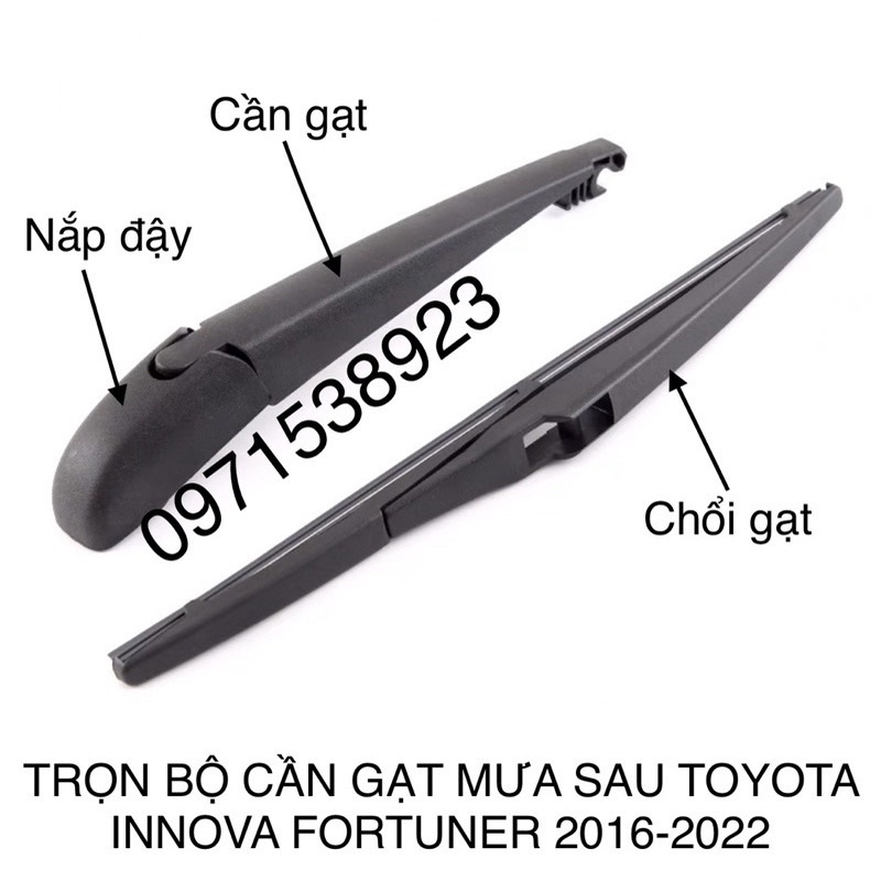 TRỌN BỘ CẦN GẠT MƯA SAU TOYOTA INNOVA FORTUNER 2016-2022 cao cấp giá rẻ 85241-0K040