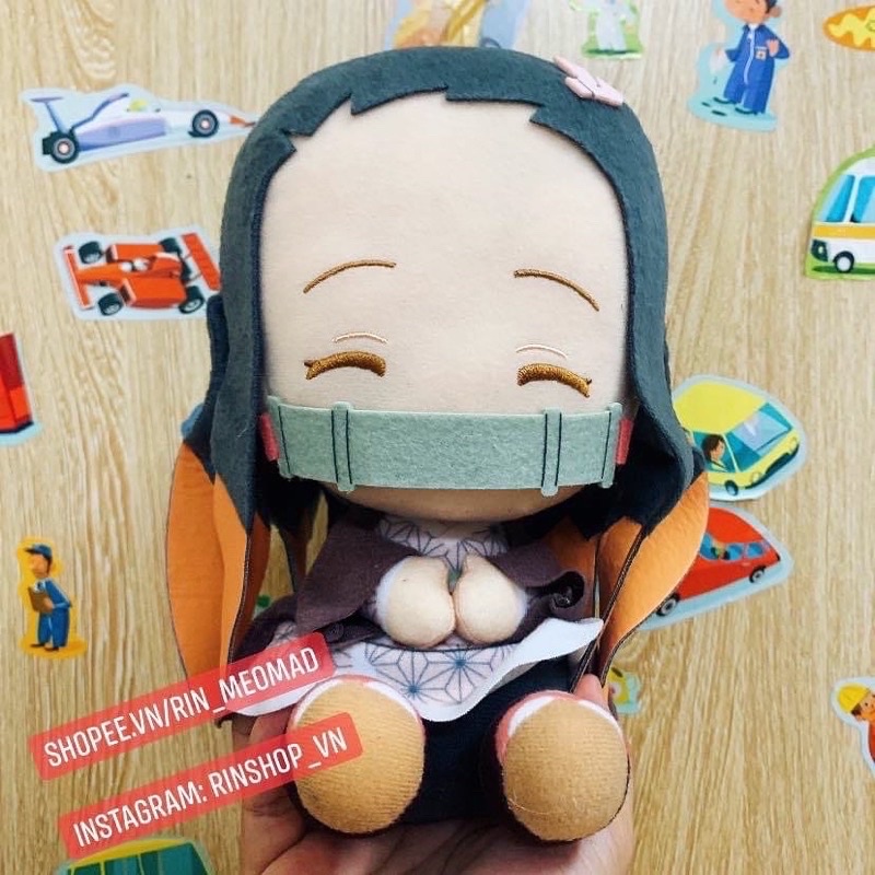 Thú Bông Chính Hãng Kimetsu no Yaiba Tanjiro Kamado, Nezuko Kamado - Plushie Nhật Bản