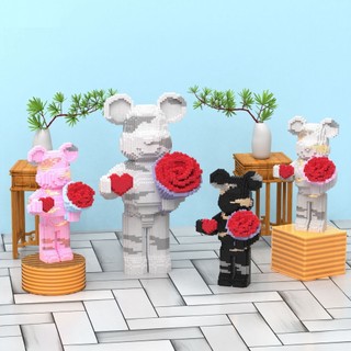 Lắp Ráp Mô Hình Bearbrick Lego Cỡ Lớn Kích Thước 55cm