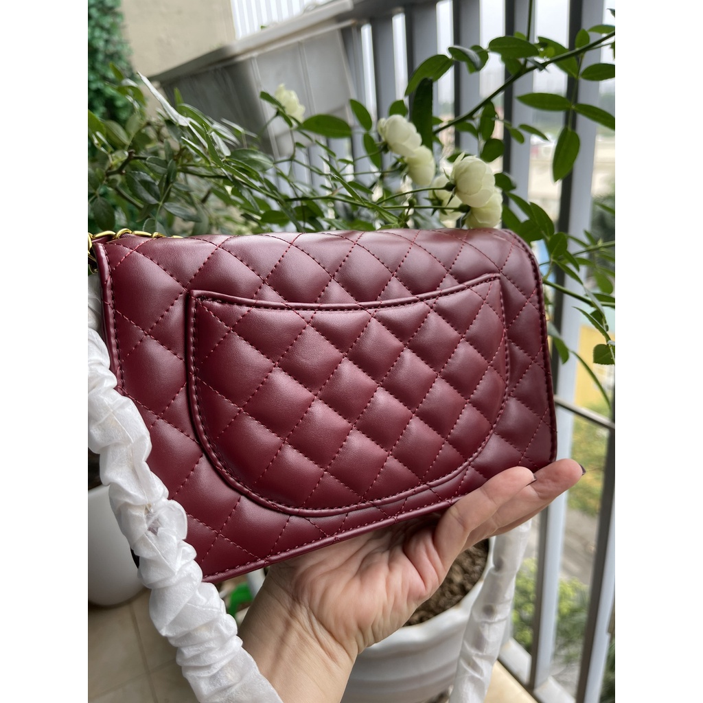 VIP 02- Túi Xách Nữ CNK Khoá Gập Ô Trám Hàng Đẹp Size 20 Hàng Loại 1