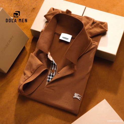 Áo Thun Nam Polo BURBERRY LOGO VÀNG Hàng Cao Cấp Dolamen Vải Hãng Không Xù Không Nhăn