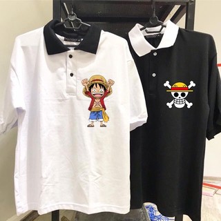 Áo One piece đảo hải tặc , áo Thun có cổ anime Luffy One piece
