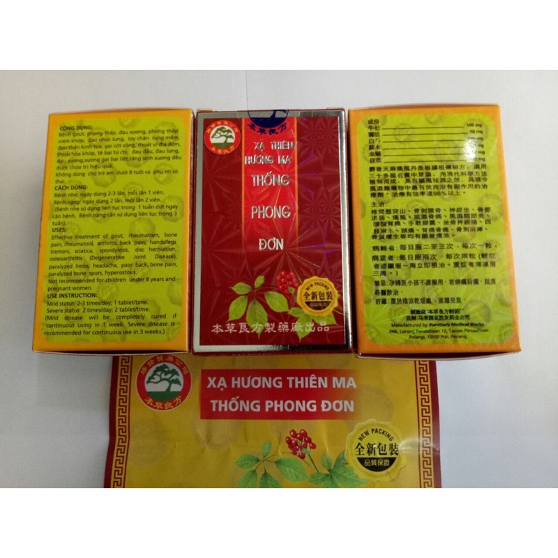 Xạ Hương Thiên Ma Thống Phong Đơn Malaysia 30v