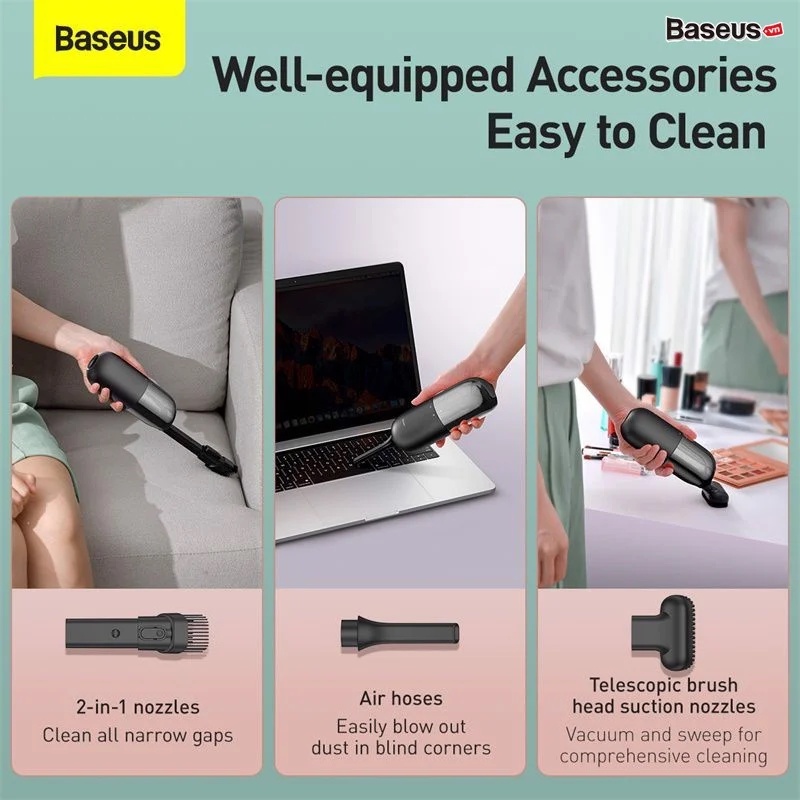 Máy hút bụi mini cầm tay Baseus C1 Capsule Vacuum Cleaner