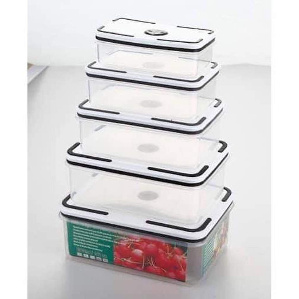 BỘ 5 HỘP NHỰA DẺO ĐỰNG THỰC PHẨM