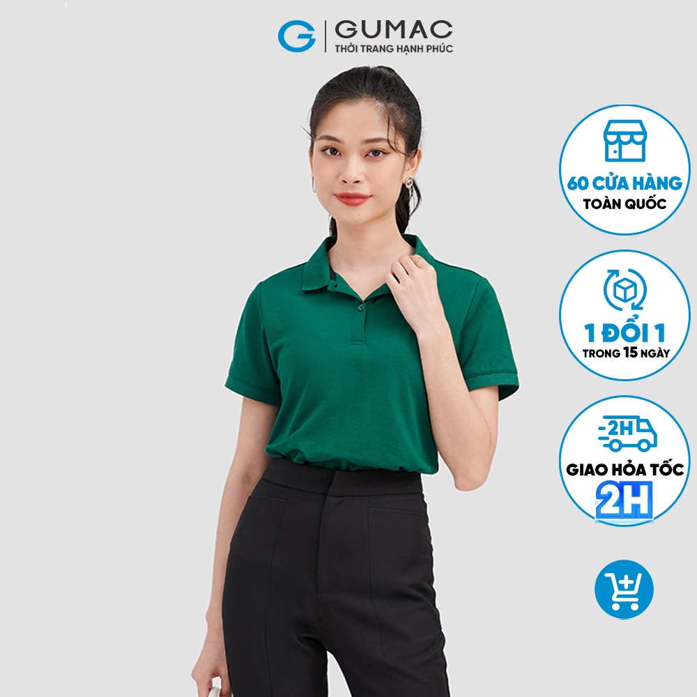Áo polo nữ slim thời trang GUMAC ATC09075