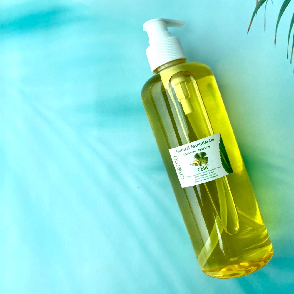 Tinh Dầu Massage Body Aroma Thiên Nhiên 100mL Sả Gừng - Lemongrass & Ginger Oil Spa