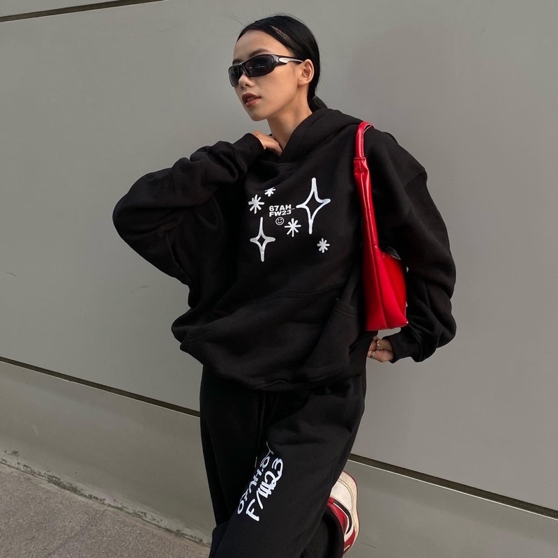 Áo hoodie FW23 phom boxy 67AH