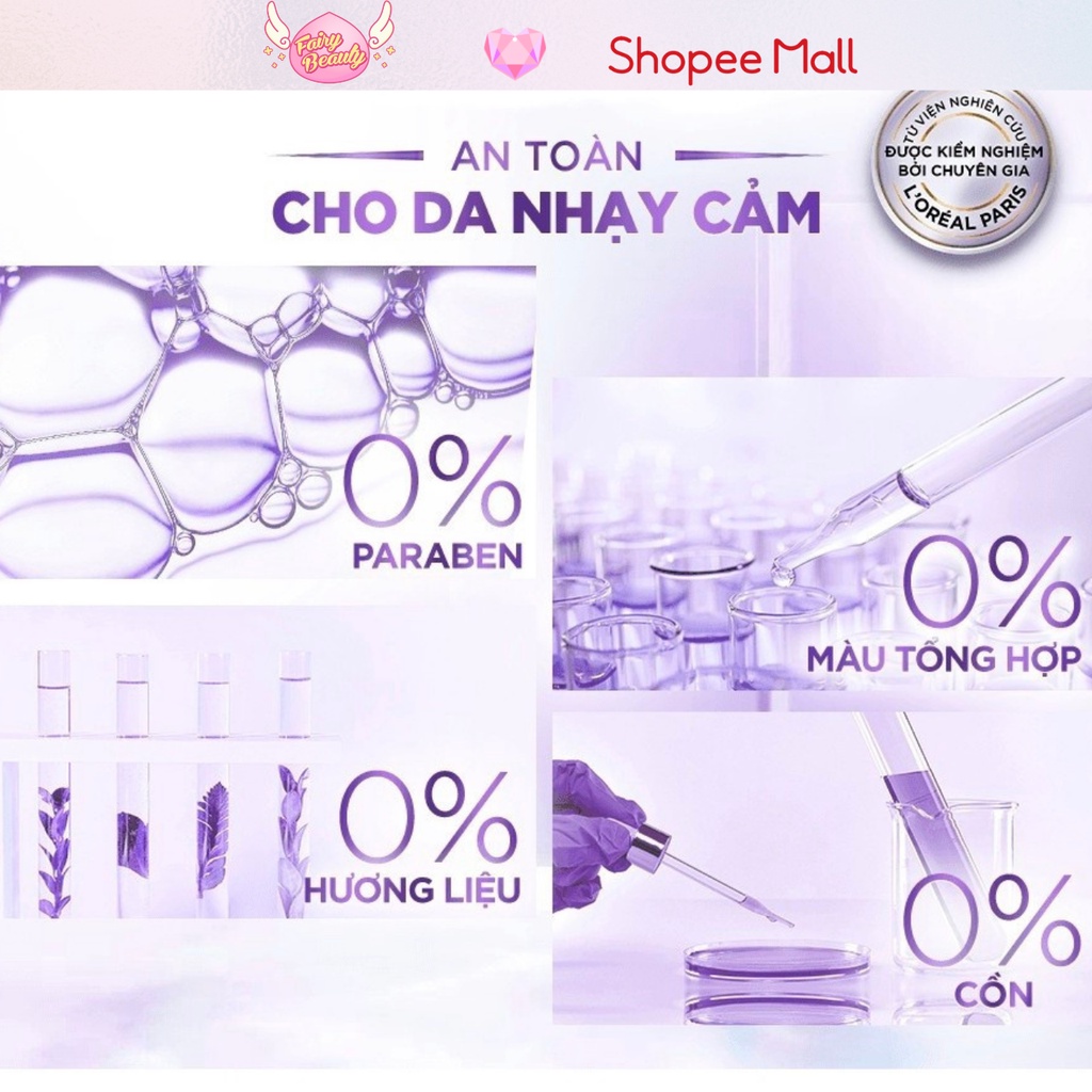 [L'OREAL PARIS] Nước Tẩy Trang Cấp Ẩm & Chống Lão Hoá Chuyên Sâu Revitalift Hyaluronic Acid Hydrating Micellar 400 ml