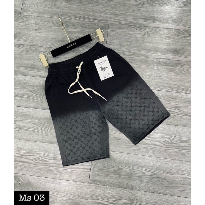 Quần ngố Jeans nam, chất liệu Jeans co giãn bản cạp to, túi xâu