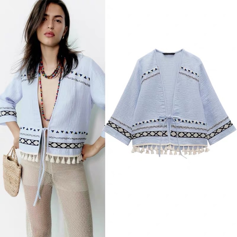 Áo choàng hoạ tiết aztec mẫu Zara xuất dư xịn like aut 99% mẫu mới 2023