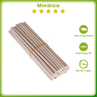Cầu thẳng tre hàng chất lượng cao phụ kiện lồng chim Minibica PK174