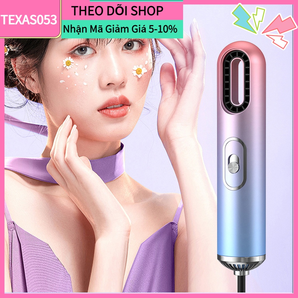 [Hàng Sẵn] Máy Sấy Tóc Tạo kiểu Mini Đa Năng 3 Trong 1 Chuyên nghiệp Ion Âm Cho Gia Đình Salon CN Plug 220V【Texas053】