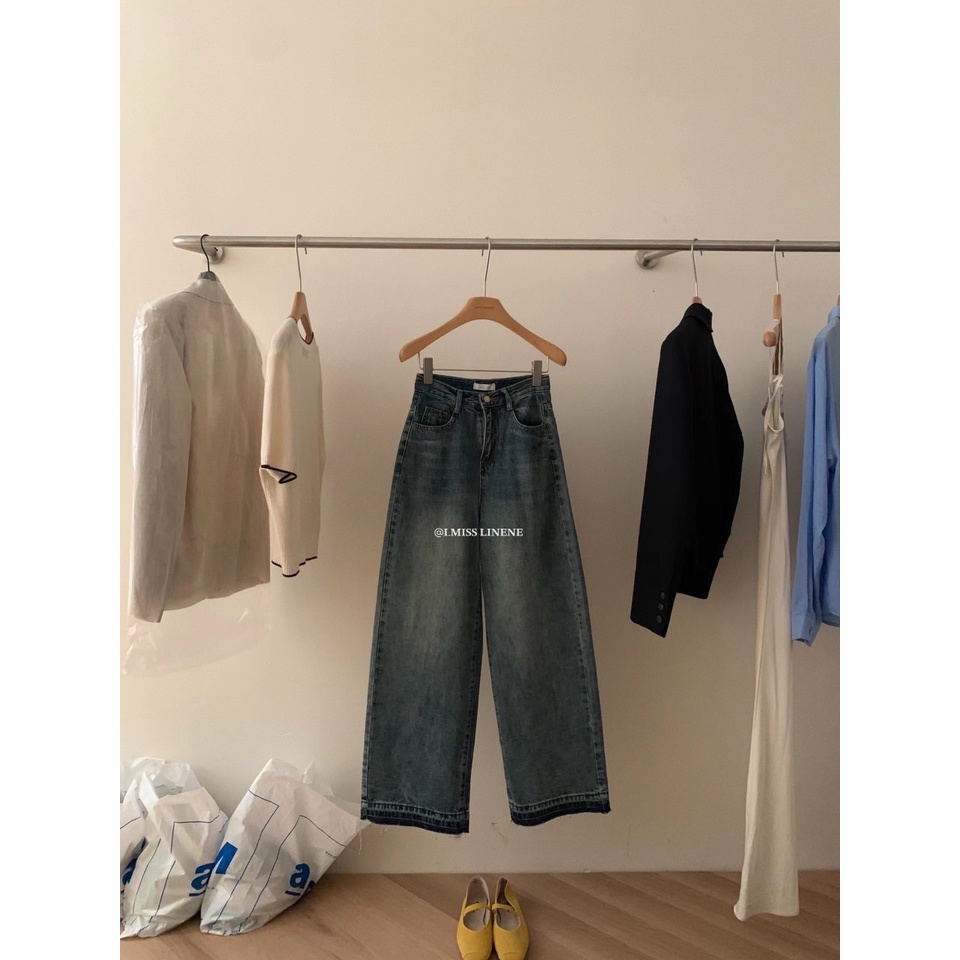 Quần jeans gấu tua rua đậm 5129 IMISS