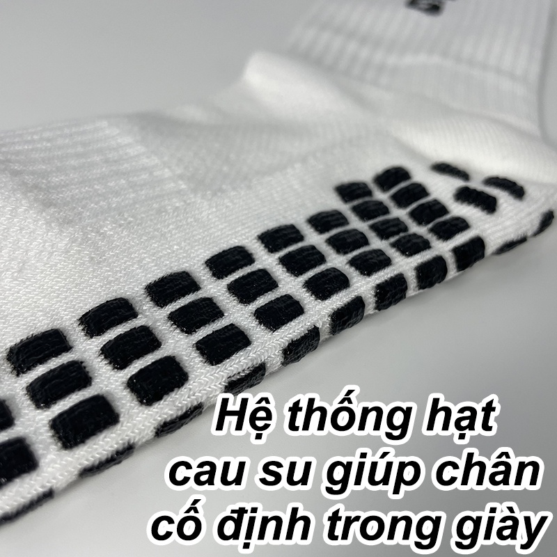 Tất chống trơn đá bóng dài, vớ đá banh dệt kim nam chính hãng