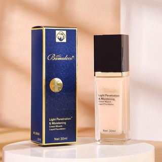 Kem nền che khuyết điểm bamulcco, kem nền chống trôi chống thấm nước concealer foundation 30ml