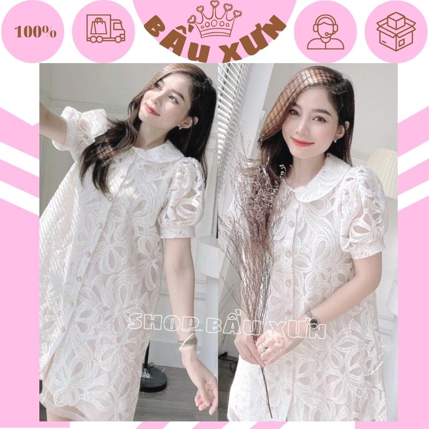 VÁY BẦU REN TIỂU THƯ ĐIỆU ĐÀ- ĐẦM BẦU DỰ TIỆC ĐI CHƠI CỰC XINH VÀ SANG CHẢNH