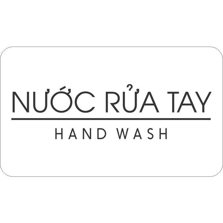 Tem nhãn Logo decal trong suốt bóc dán tiện lợi cho chai đựng dầu gội sữa tắm, chai gia vị