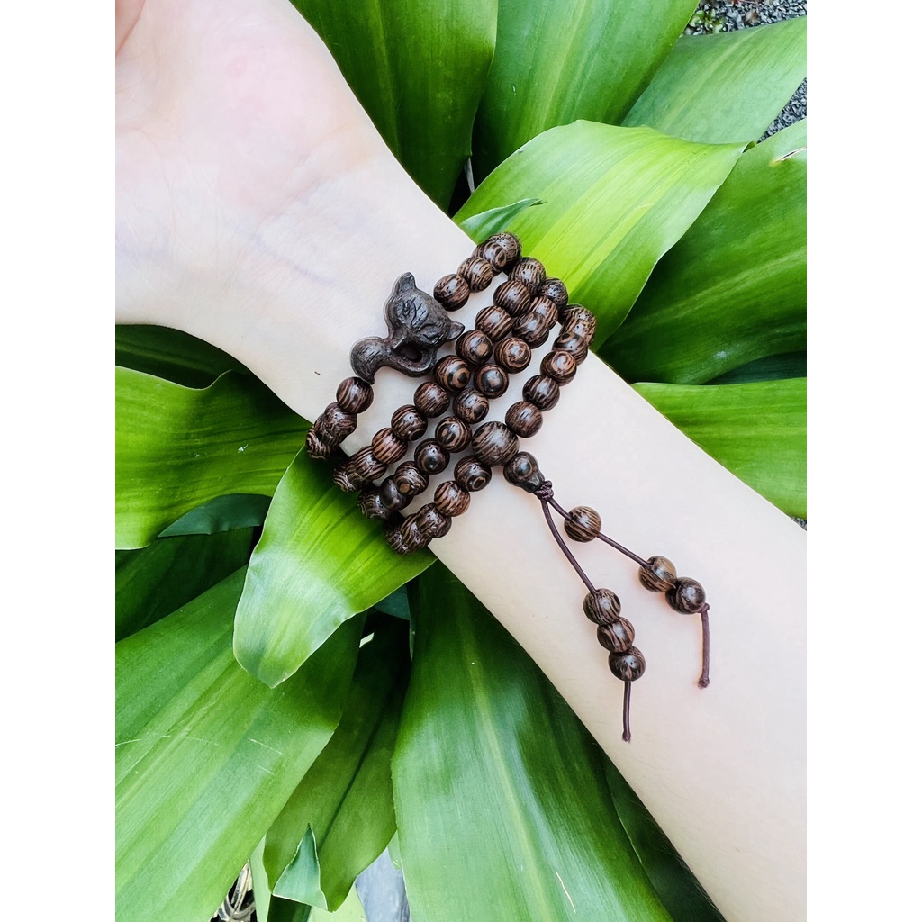 Vòng Tay Trầm Hương, Chuỗi Vòng 108 Hạt Trầm Mix Thần Tài, Hoa Sen 6li nhiều mẫu