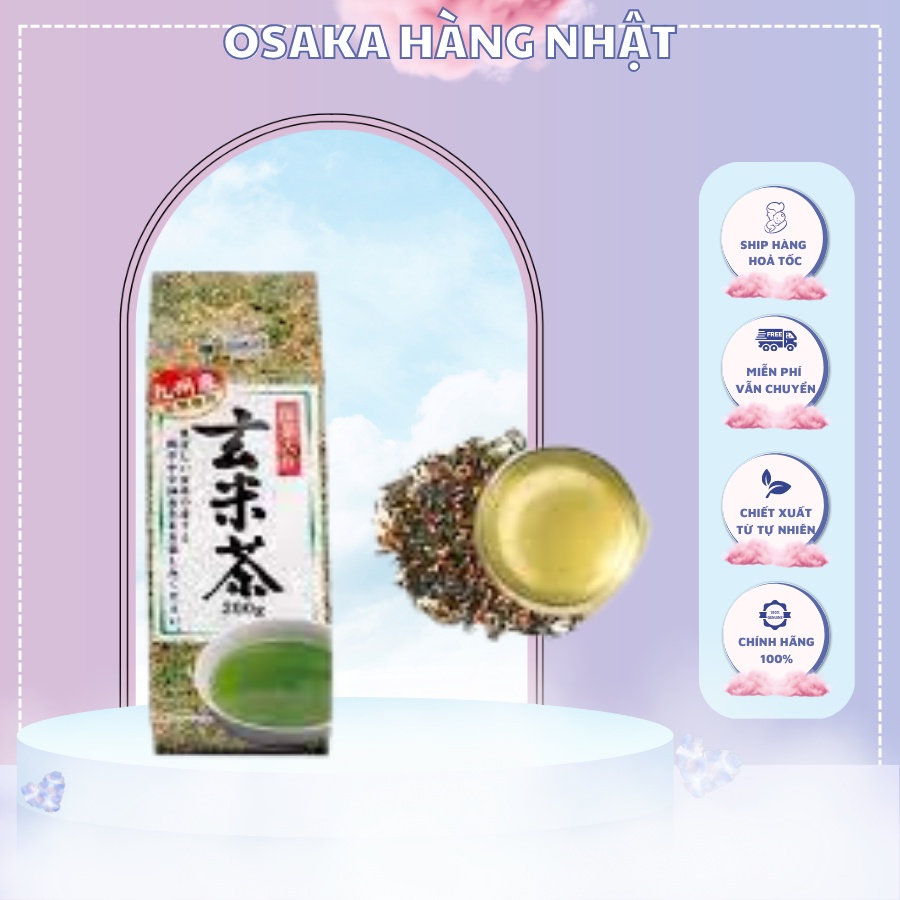 ⚠️FREESHIP⚠️ Trà Xanh Gạo Lứt Rang Kunitaro Nhật Bản gói 200gr