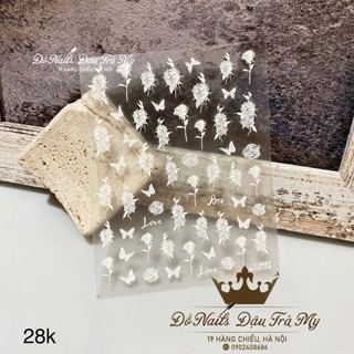 Phụ kiện nail - Sticker Tomoni Hoa Lụa