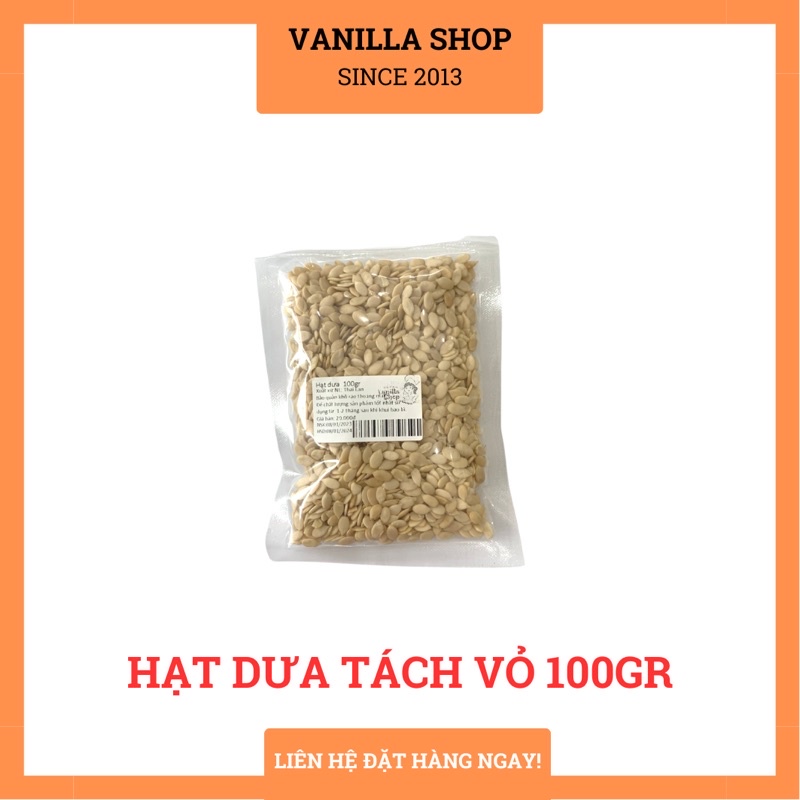 Hạt dưa tách vỏ 100gr