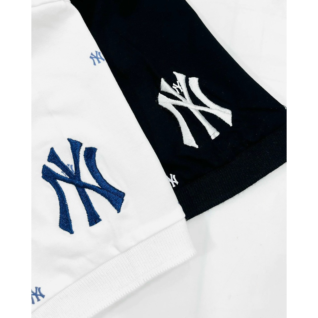 Áo Polo MLB NY Nam Nữ Hàng Xuất Dư 2 Màu Đen Trắng