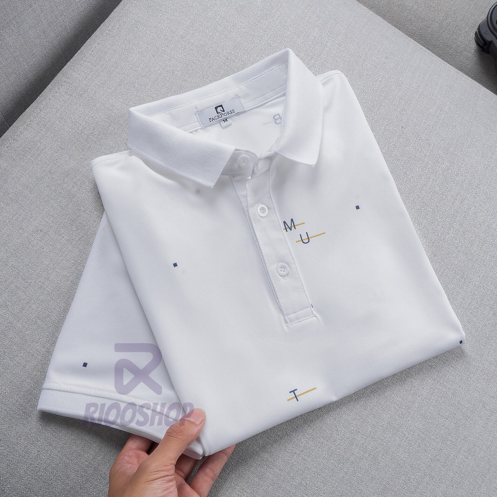 Áo thun nam có cổ, áo polo nam ngắn tay đơn giản màu trắng, đen, nâu, xanh nhạt có big size, vnxk RIOOSHOP RSP083