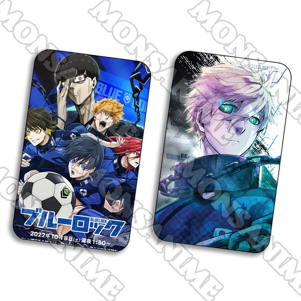 Ảnh card bo góc in hình BLUE LOCK Tiề n đạo số 1 ver Vệt màu thẻ bo viền 5*8cm anime chibi sưu tầm 1 tấm