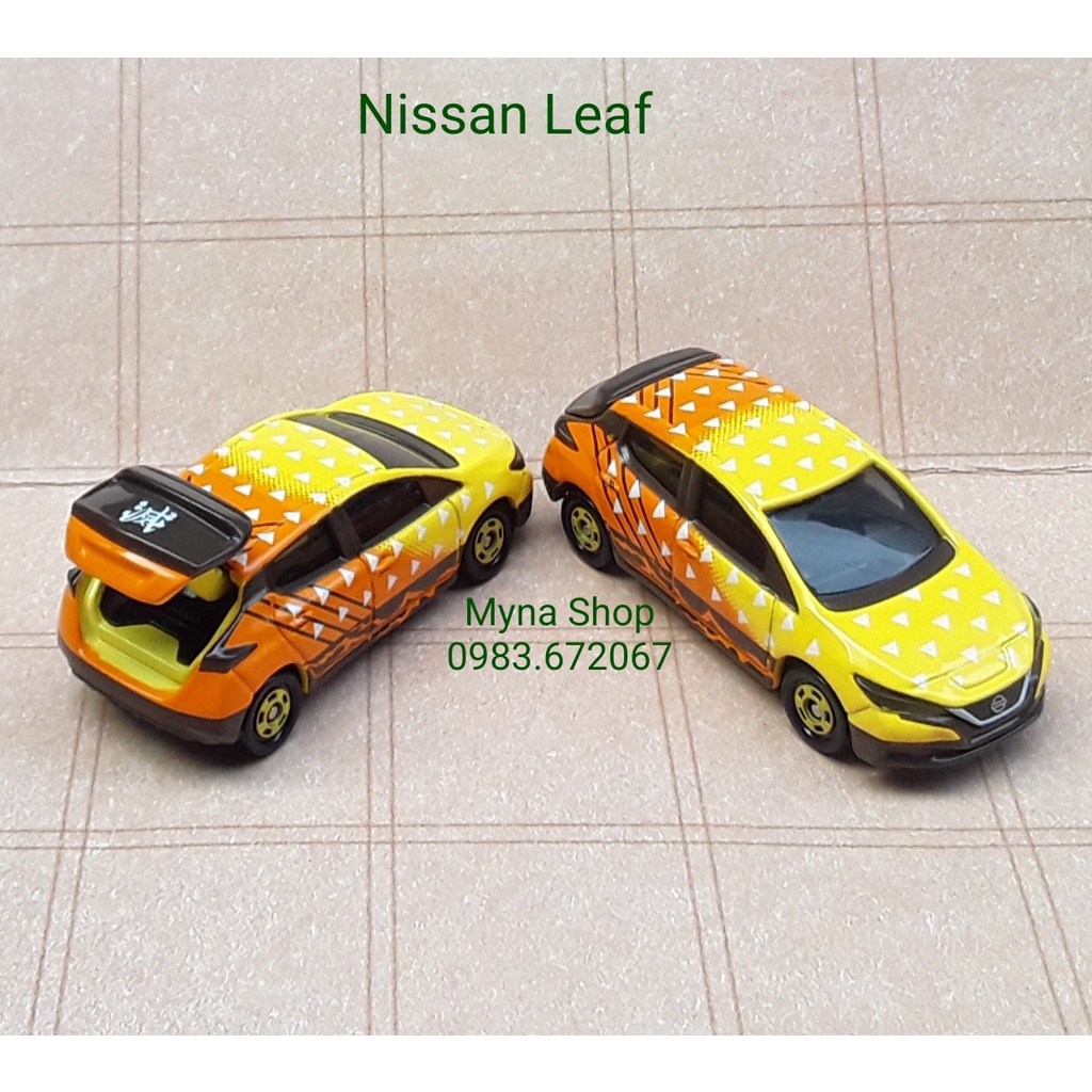Đồ chơi mô hình tĩnh xe tomica không hộp, Nissan Leaf, Zenitsu Agatsuma