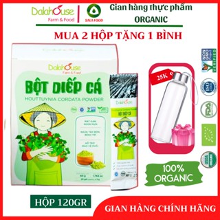 Bột Diếp Cá Dalahouse - Rau Hữu Cơ Sấy Lạnh Nguyên Chất 100%, hộp 20 gói DATE MỚI NHẤT