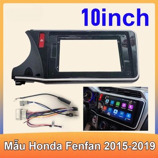 2DIN 10 inch Màn hình Android ô tô thích ứng với khung mặt và dây nguồn Honda city/model 2015-2019