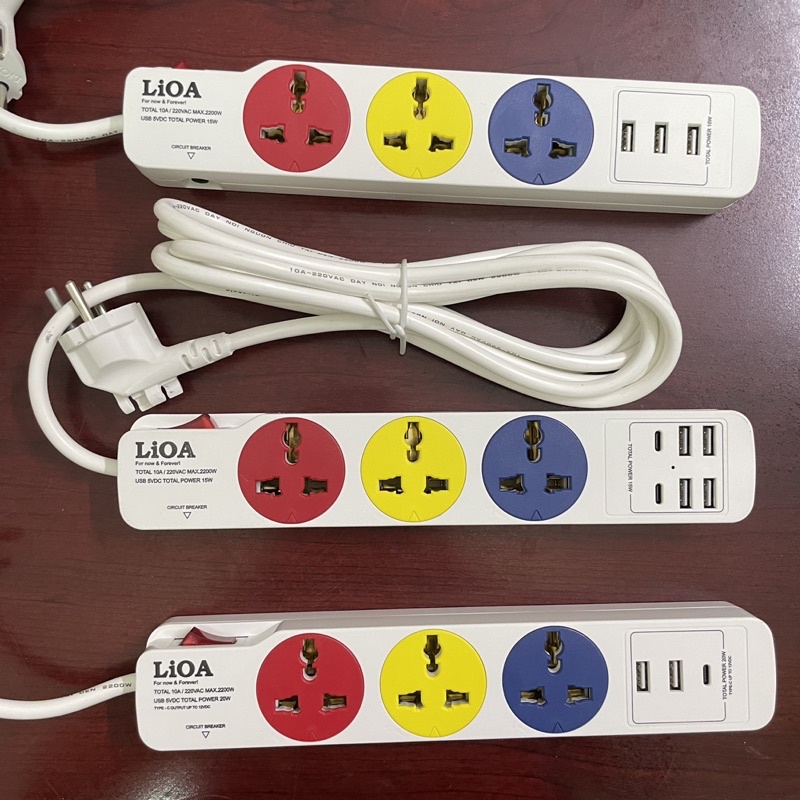 Ổ Cắm Có Sạc Nhanh 20W LiOA - Ổ Cắm Điện Kiêm Sạc Điện Thoại Có Cổng USB Type C-A