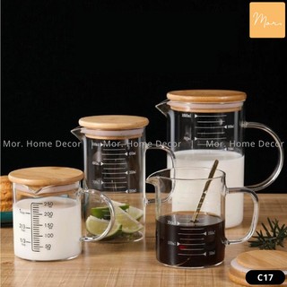(250 - 350 - 500 - 1000ml) Ca đong thủy tinh có vạch chia dung tích