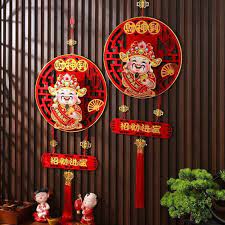 Dải Thần Tài lắc đầu gọi tài lộc may mắn dùng để treo tường treo cửa dải trang trí Thần Tài Tết mới nhất 2023