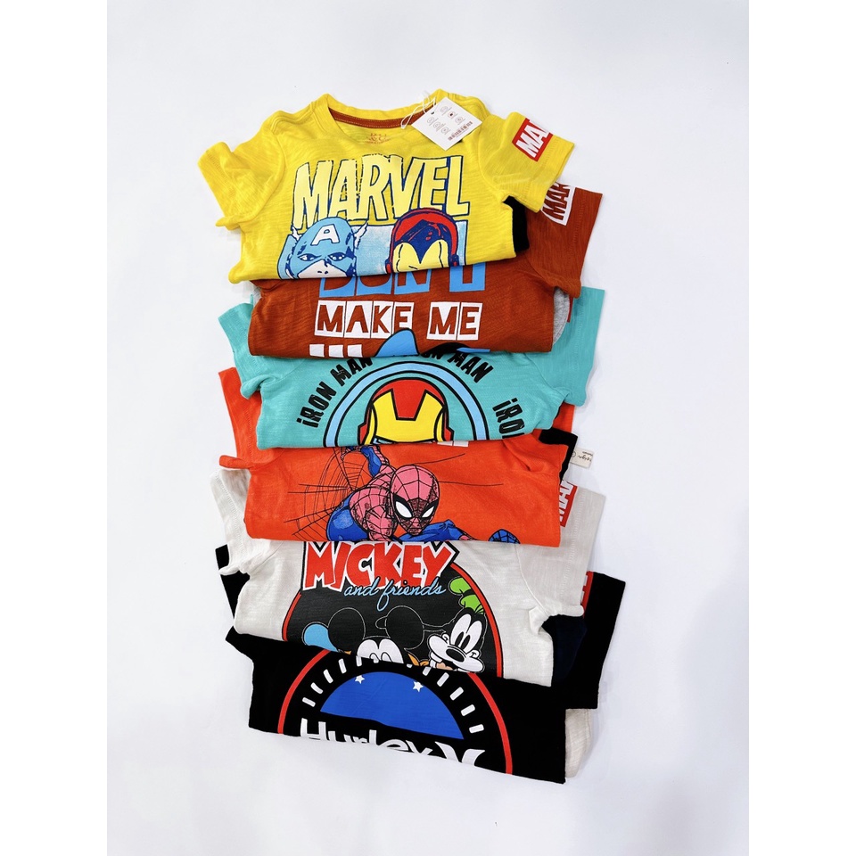 Bộ quần áo hoạt hình ngắn tay RU cho bé trai