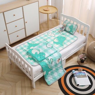 [Hàng Loại 1] Chiếu Lụa Điều Hoà Kèm Gối Cho Bé 60x120cm
