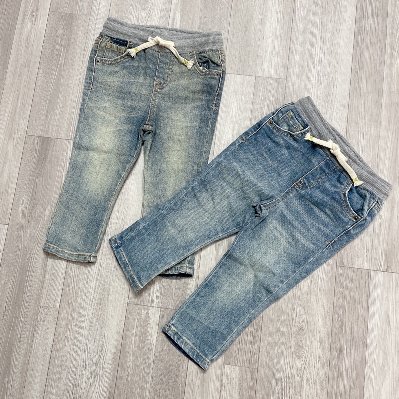 XD- Quần jeans phối cạp thun size 12m-5y