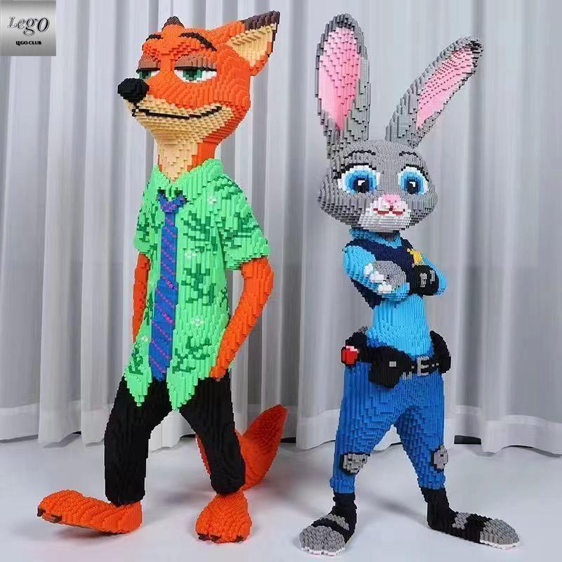 🚚SẴN HÀNG🚚Thỏ Nick Judy LEGO mới ghép hình khối đồ chơi xếp hình người lớn