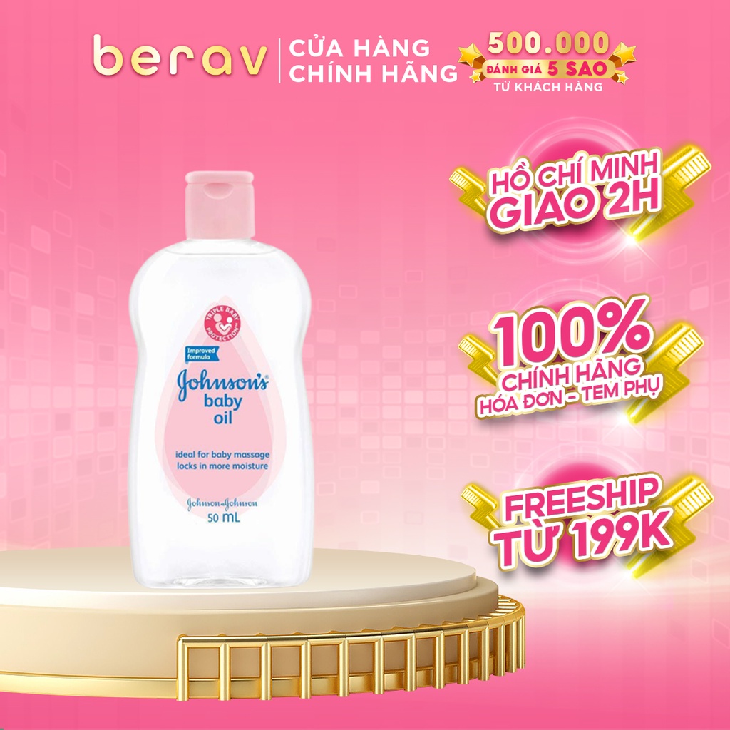 Dầu Dưỡng Ẩm Mát Xa Johnson's Baby Oil 50ml