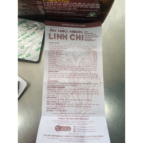 ĂN NGỦ NGON LINH CHI