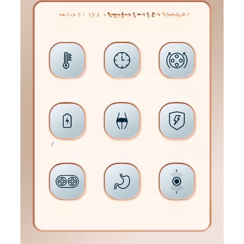 Máy massage xoa bụng Juti Home rung giảm mỡ bụng, máy tan mỡ bụng thúc đẩy nhu động ruột đường tiêu hóa