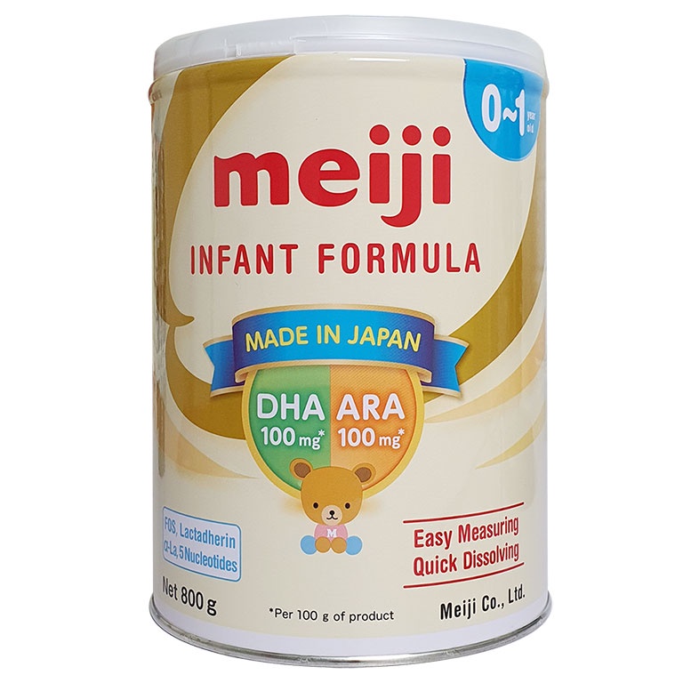 Combo 2 Lon Sữa Meiji 0 800g Hàng Nhập Khẩu (HSD 2024)