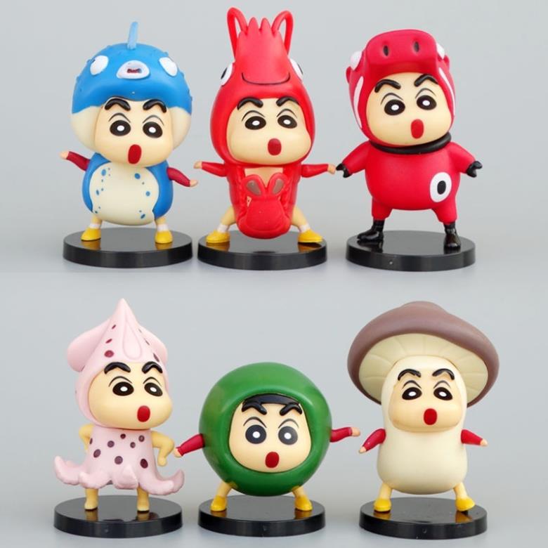 Mô hình shin ngộ nghĩnh đáng yêu - Nhiều mẫu độc lạ 7cm - Dùng trang trí bàn học, bàn làm việc, bánh kem v.v..