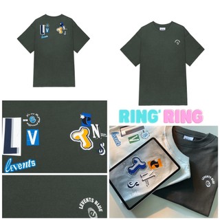 Áo thun LEVENTS® COLLEDGE ART TEE - DARK GREY / BLUE