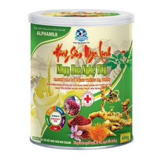 Sữa Hồng sâm Ngọc Linh nhuỵ hoa nghệ tây Saffron (400g) dành cho người huyết áp, tim mạch, tiểu đường, người loãng xương