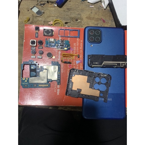 Ss A12/ cam trước/cam sau/main sạc/cáp Vân tay/pin/sường benzen/main chạm